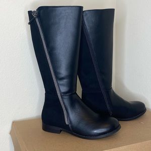 NWOT Girl’s Steve Madden JLANEE Boots, Black, Size 2